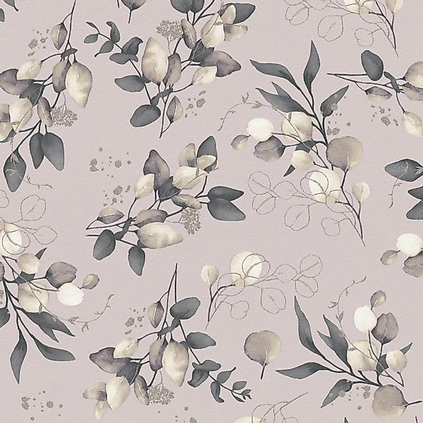 PROFHOME 397684-GU Landhaus Tapete Floral Glanzeffekt Beige Creme Gold 0,53 günstig online kaufen