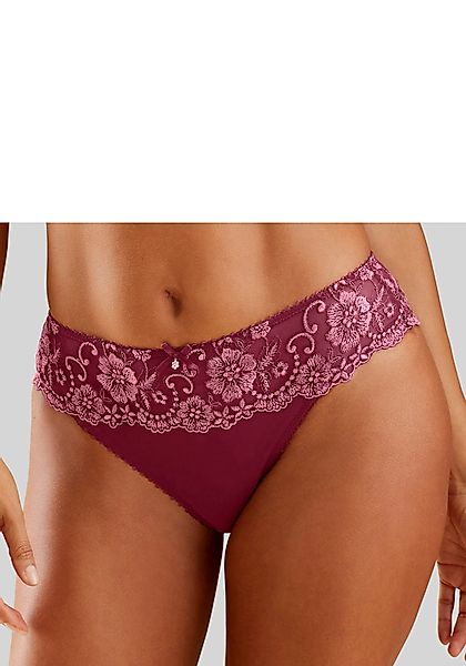 LASCANA Bikinislip Wanda mit Stickerei Spitze günstig online kaufen