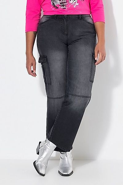 Angel of Style Regular-fit-Jeans Cargojeans Straight Fit bleached Cargotasc günstig online kaufen