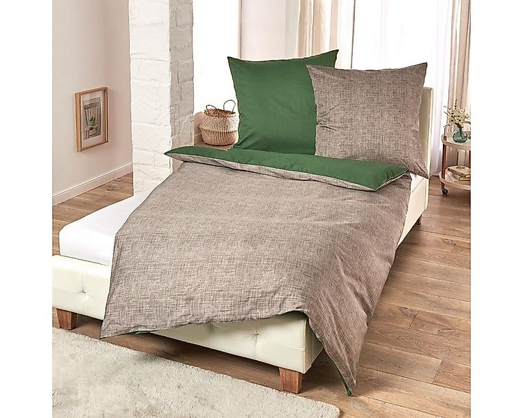 TRAUMSCHLAF Bettwäsche Texture, Mako Satin, 2 teilig, Mako-Satin mit sehr f günstig online kaufen