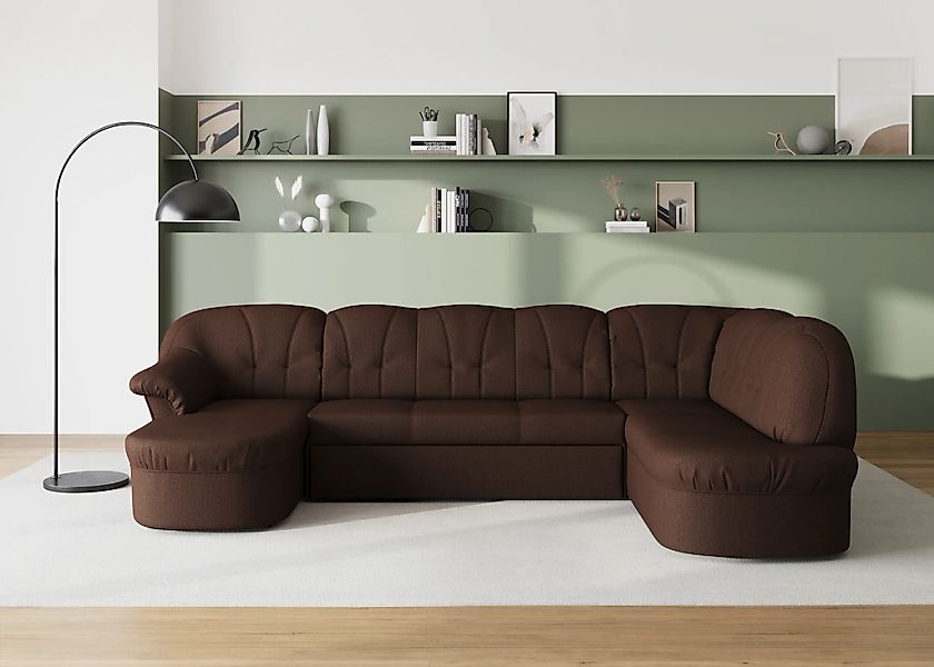 DOMO collection Wohnlandschaft "Pegnitz, zeitlos&modern, elegante Rückenste günstig online kaufen