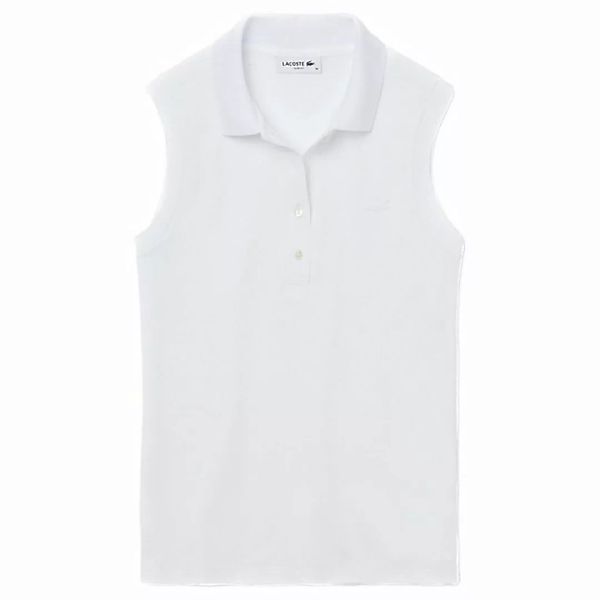 Lacoste Poloshirt Lacoste Cotton Sleeveless Polo Weiss günstig online kaufen