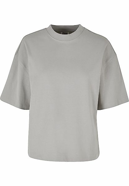 URBAN CLASSICS Kurzarmshirt "Urban Classics Damen Ladies Organic Heavy Slit günstig online kaufen