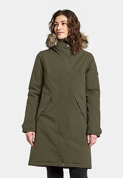 Didriksons Winterjacke Damen Wintermantel Kapuze aus Kunstfell ERNA mit Kap günstig online kaufen