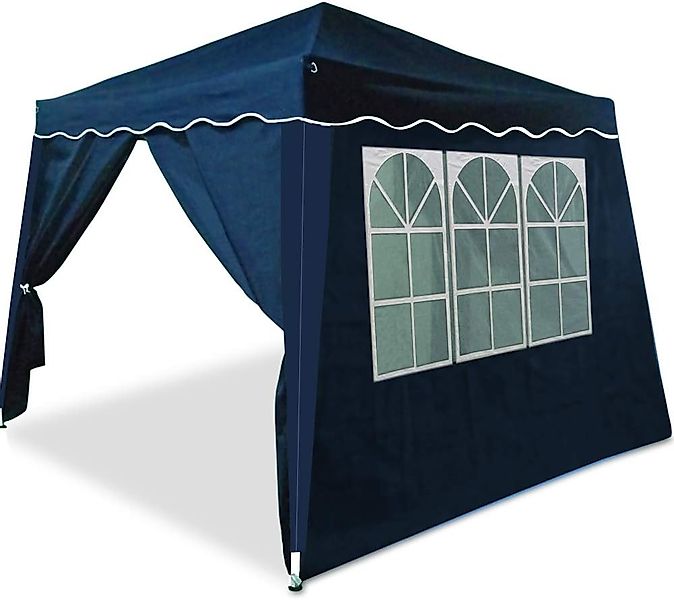 Faltpavillon Capri Blau 3x3m inkl 4 Seitenwänden UV-Schutz 50+ günstig online kaufen