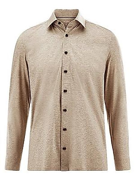 Jersey-Hemd Olymp beige günstig online kaufen