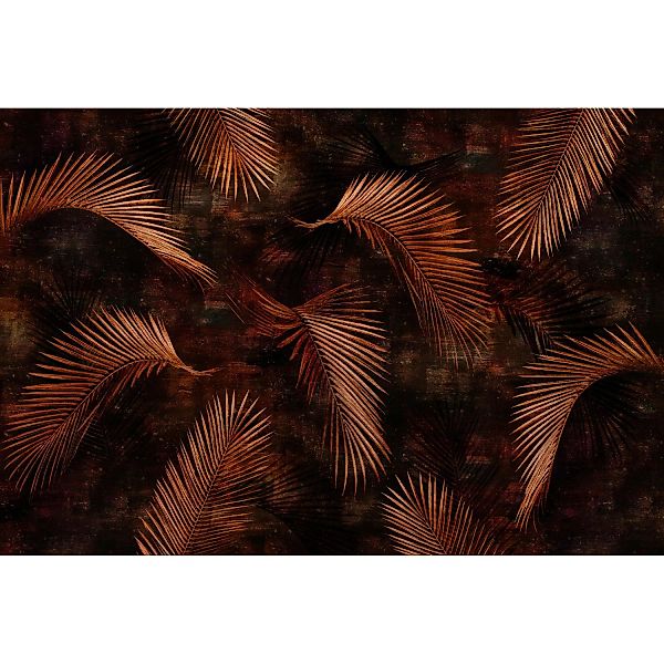 Erismann Fototapete Guido Maria Kretschmer Glossy Palms Bronze 4,0m x 2,7m günstig online kaufen