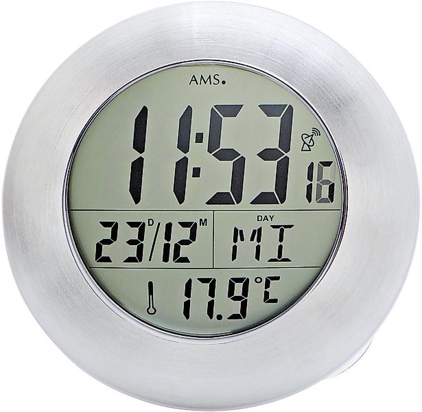 AMS Funkwanduhr F5929 (Quarzuhr,Datum,Wohnzimmer,Esszimmer,Küche,Arbeitszim günstig online kaufen