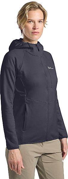 Jack Wolfskin Kapuzenfleecejacke "KOLBENBERG HOODED FZ W" Atmungsaktiv, lei günstig online kaufen
