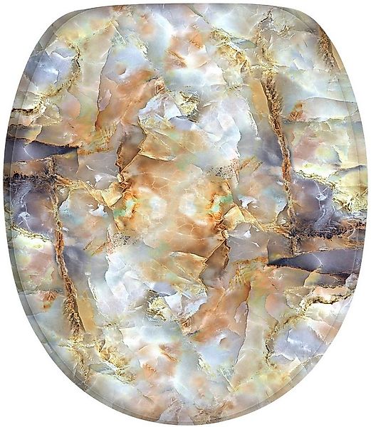 Sanilo WC-Sitz Marmor Braun, mit Absenkautomatik, BxL: 37,7 x 42,0 - 47,0 c günstig online kaufen