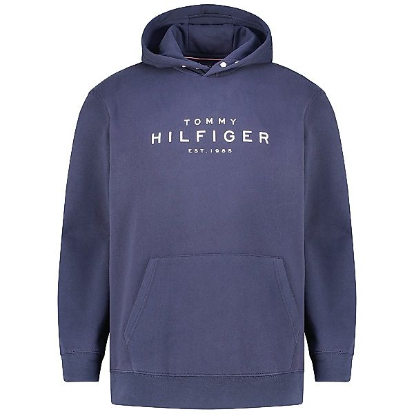 Tommy Hilfiger Hoodie mit Label-Print Farbe marine Größe: 4XL günstig online kaufen