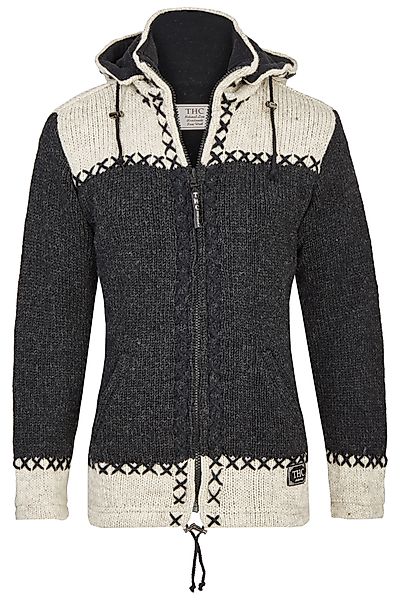 THC Natural Line Strickjacke Schafwollstrickjacke anthrazit günstig online kaufen