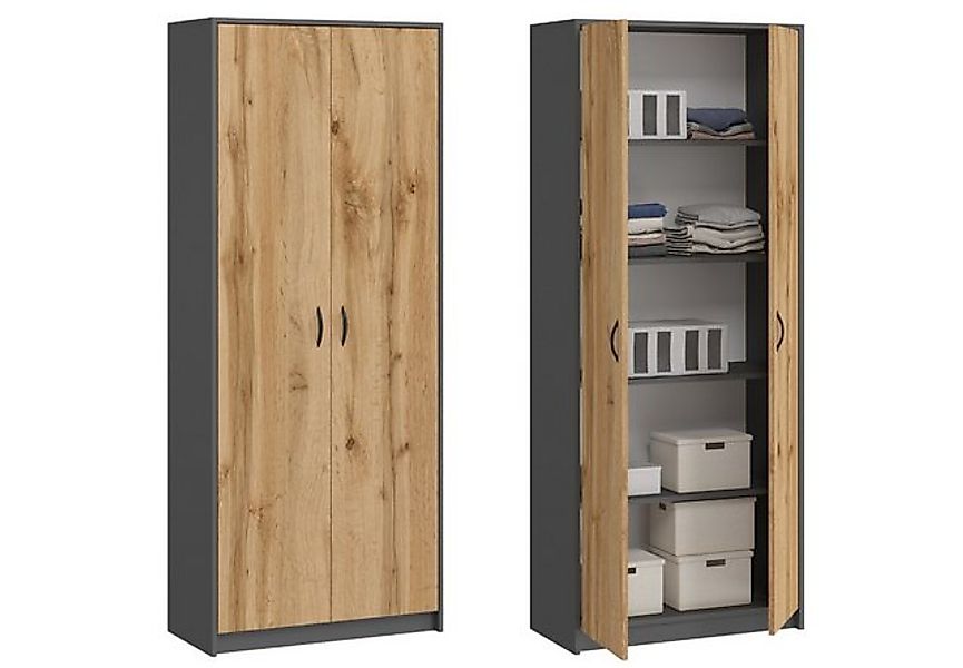 Home Collective Mehrzweckschrank Kleiderschrank Regal 74cm günstig online kaufen