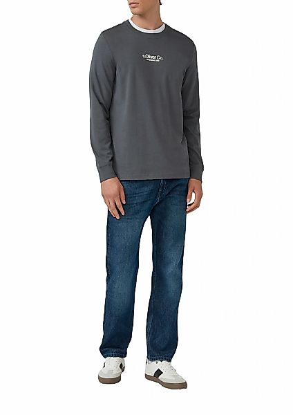 s.Oliver Langarmshirt mit Logo Schriftzug günstig online kaufen