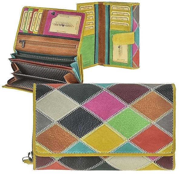 Greenburry Geldbörse "Candy Shop" Portemonnaie Damen Leder 17x10cm bunt, mi günstig online kaufen