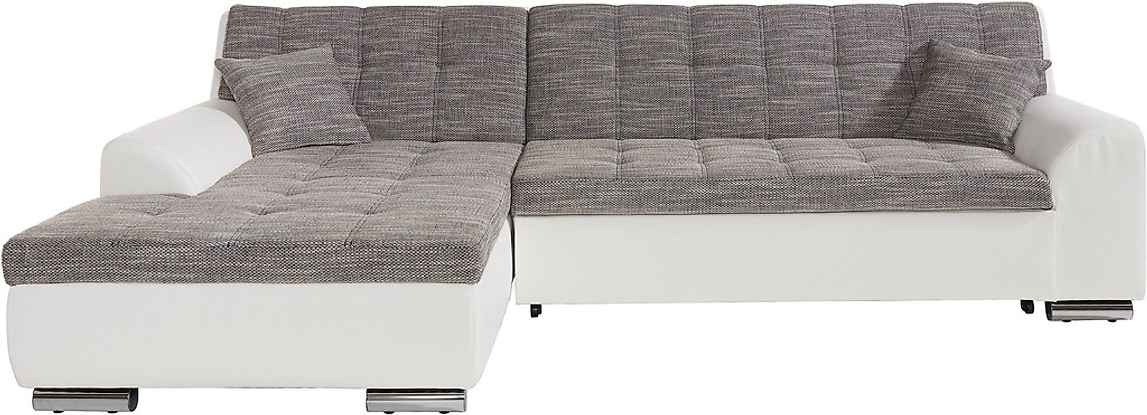 DOMO collection Ecksofa Treviso, wahlweise mit Bettfunktion, incl. Zierkiss günstig online kaufen