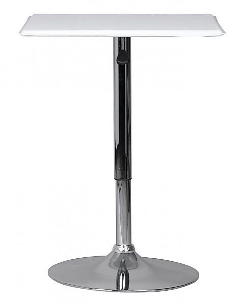 FINEBUY Bartisch SuVa1034_1 (Weiß Kunstleder höhenverstellbar günstig online kaufen