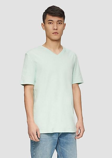 s.Oliver Kurzarmshirt Baumwoll-T-Shirt mit Logo-Print Logo günstig online kaufen