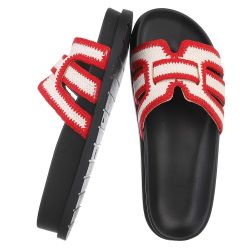 Ital-Design Moderne Damen Sandalen mit Schwarz-Weiß-Design günstig online kaufen