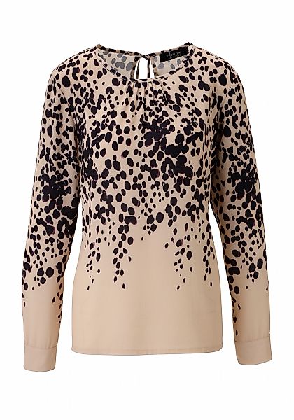 Aniston SELECTED Schlupfbluse, mit stilvollem Allover-Tropfenprint - NEUE K günstig online kaufen