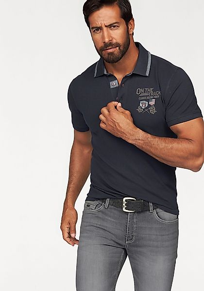 Arizona Poloshirt Kurzarm, mit Rippbündchen, Polokragen günstig online kaufen