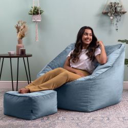 icon Sitzsack Riesen Sessel aus Samt günstig online kaufen