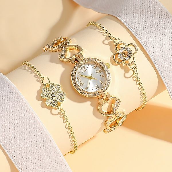 Luckice Quarzuhr Damen-Quarzuhr Quarzuhren mit 2 günstig online kaufen