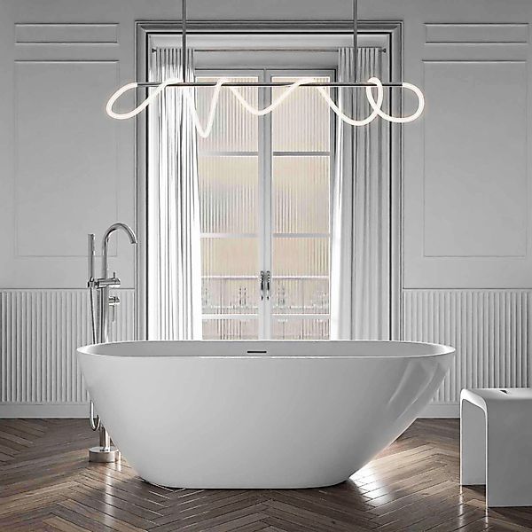 Bernstein Freistehende Badewanne ROMA 2.0 Weiß Glänzend 170x75x58 cm günstig online kaufen