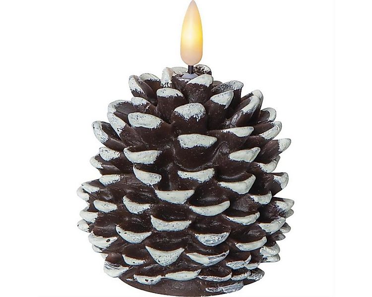 MARELIDA LED-Kerze LED Kerze Kiefernzapfen Tannenzapfen Echtwachs H: 10,5cm günstig online kaufen