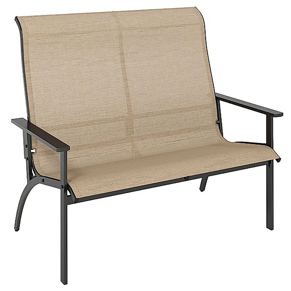 Costway Gartenbank Wetterfest mit Hoher Rückenlehne & Armlehnen 400 kg günstig online kaufen