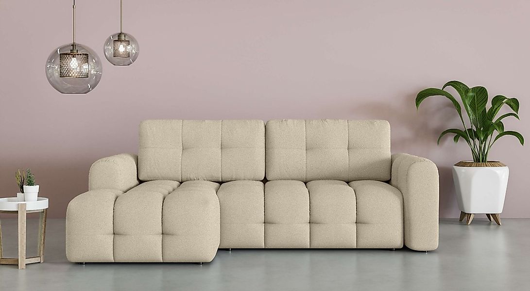 OTTO home Ecksofa "Manilla, wahlweise mit Bettfunktion, B/T/H 265/170/91 cm günstig online kaufen