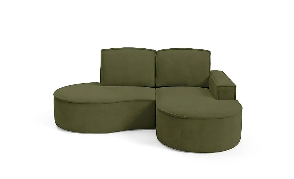 Ecksofa  Flow ¦ grün ¦ Maße (cm): B: 210 H: 88 Polstermöbel > Sofas > Eckso günstig online kaufen