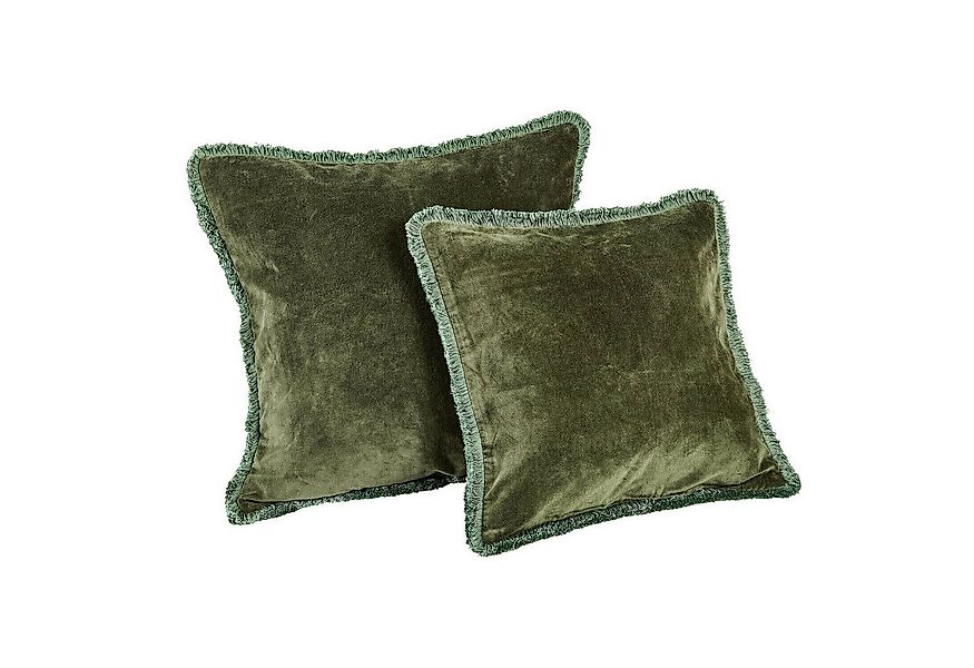 Mirabeau Kissenhülle Kissenhülle 2er Set Maelis grün günstig online kaufen