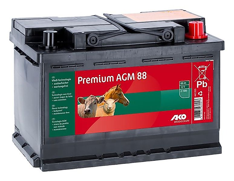 Kerbl Weidenzaun Kerbl AKO Premium AGM Batterie, 88 AH (C100), 441203 günstig online kaufen