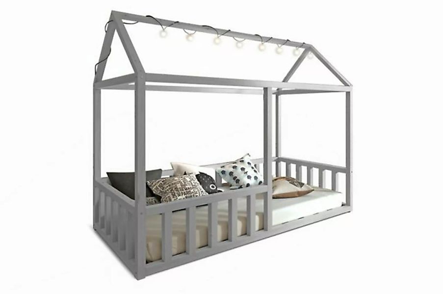 Stylefy Kinderbett Kasper (Kinderbett, Bett), 80x160 cm, aus Kieferholz, Mo günstig online kaufen