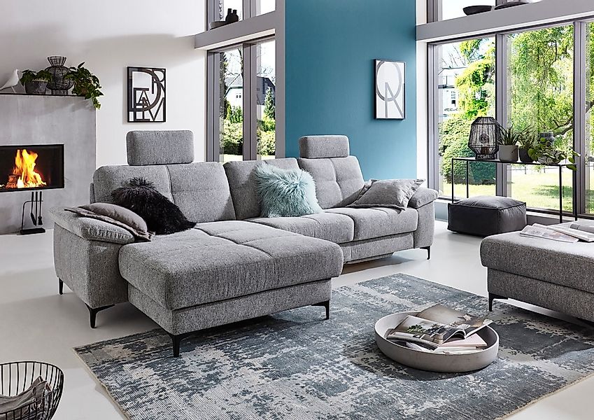 3C Carina Ecksofa »Burnaby bequem und modern, OTTOs Choice, L-Form« 2 Kopfs günstig online kaufen