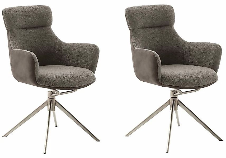 MCA furniture Esszimmerstuhl "PELION", Feingewebe, (2er-Set), drehbar 360, günstig online kaufen