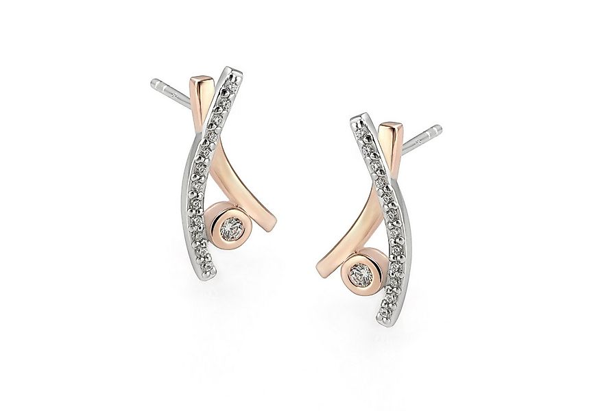 Yvette Ries Paar Ohrstecker Taberna, Silber 925 Rosagold plattiert & rohdin günstig online kaufen