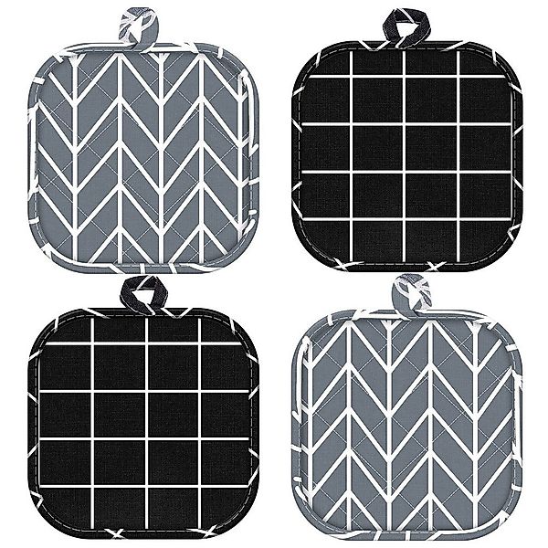 NUODWELL Topflappen 4 Stücke Topflappen baumwolle,Hitzebeständige günstig online kaufen