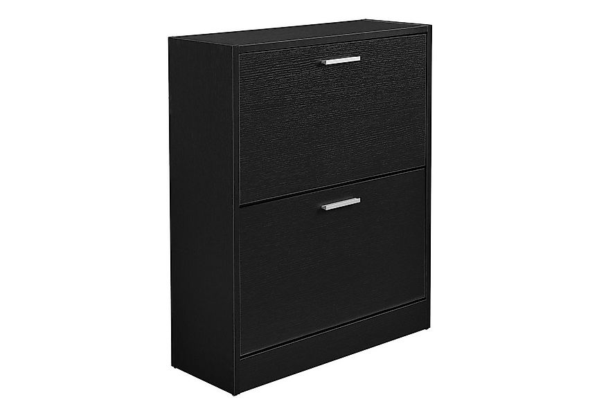 en.casa Schuhschrank »Sykkylven« Schuhkipper mit 2 Klappen 81 x 63 x 24 cm günstig online kaufen