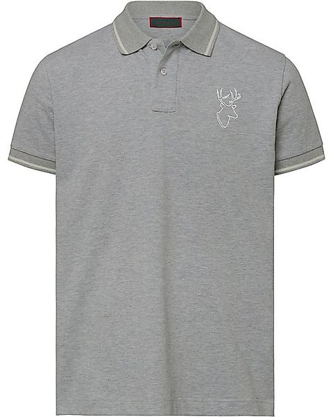 Reitmayer Poloshirt Piqué-Poloshirt mit Hirsch günstig online kaufen