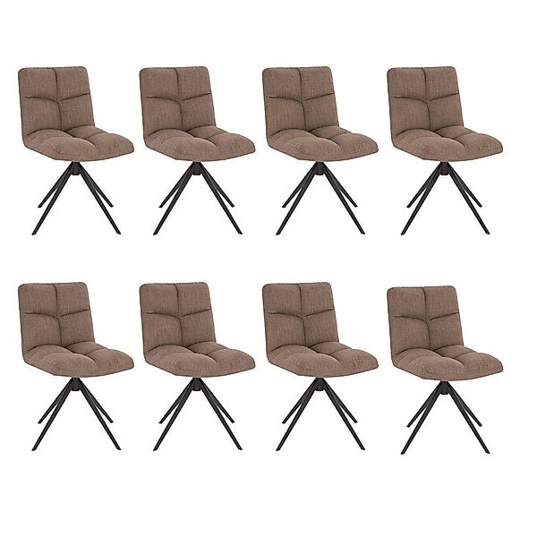 HOME DELUXE Esszimmerstuhl drehbar 2er - 8er Set NODA (6 St), Gestell aus E günstig online kaufen