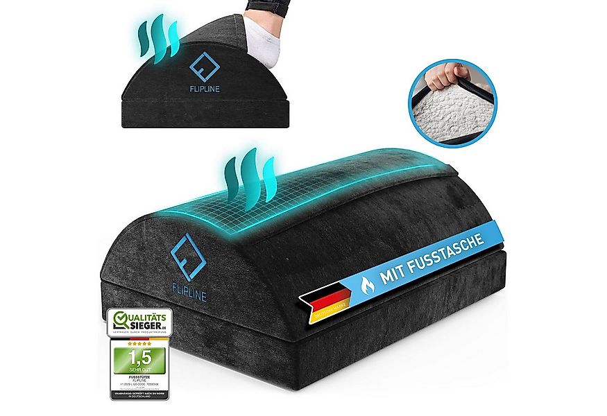 FLIPLINE® Fußstütze Fußstütze Fußablage Winter schwarz, Komfort im Büro Hom günstig online kaufen