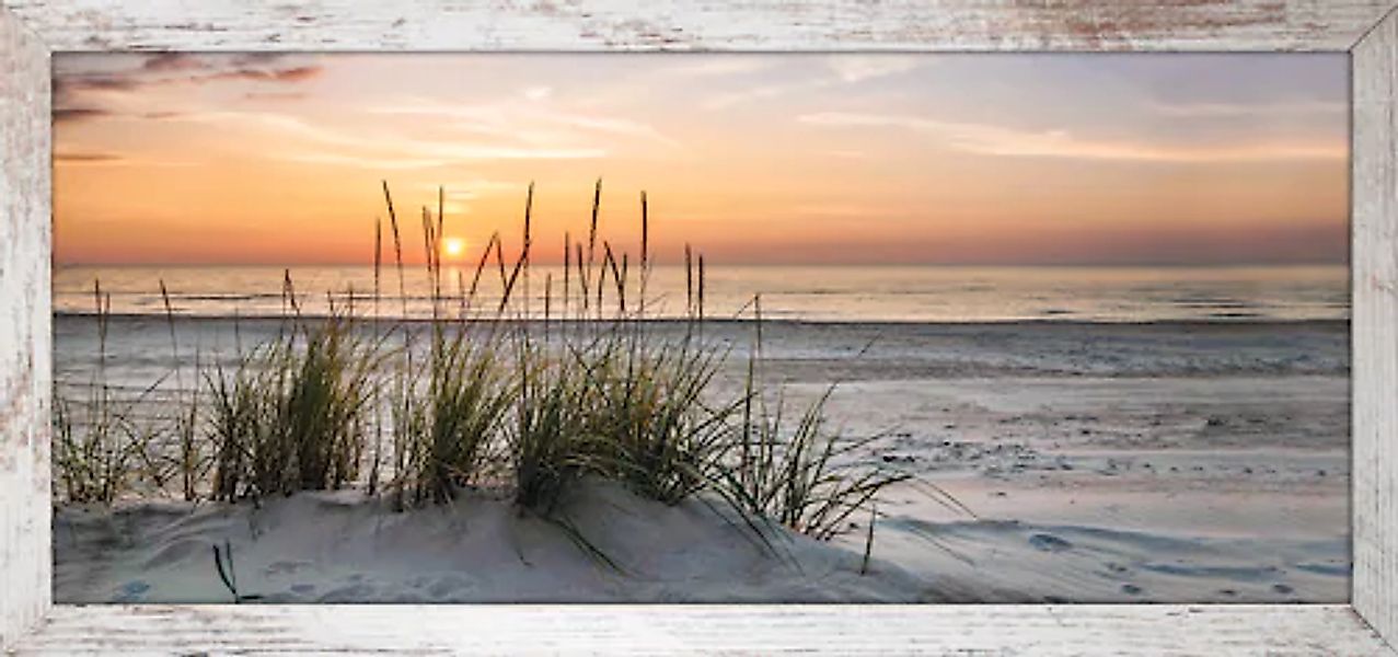 Bönninghoff Bild mit Rahmen »Strand, Sonnenuntergang« 1 Stk. tlg. günstig online kaufen