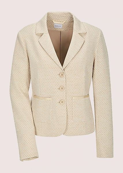 MADELEINE Jackenblazer "Jerseyblazer Kurzblazer mit Wabenmuster" Strukturje günstig online kaufen