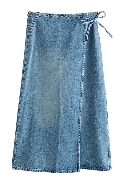 Next Maxirock Denim-Wickelrock in Maxilänge (1-tlg) günstig online kaufen