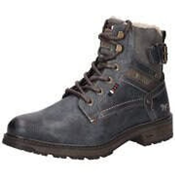 Mustang Schnür Boots Herren blau|blau günstig online kaufen