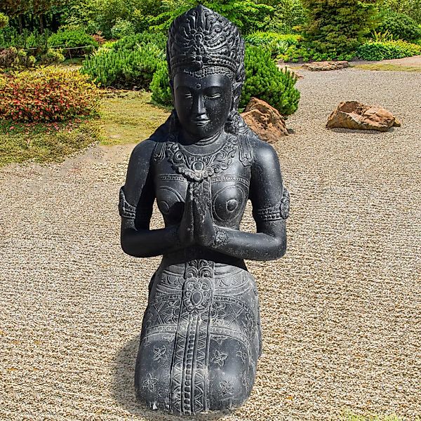 Garten Skulptur Kniende Gruß Göttin Amravati günstig online kaufen