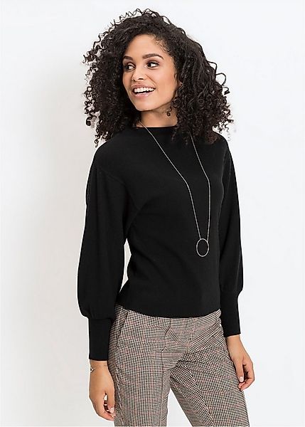 bonprix Strickpullover Oversize-Pullover aus Viskose-Mix günstig online kaufen