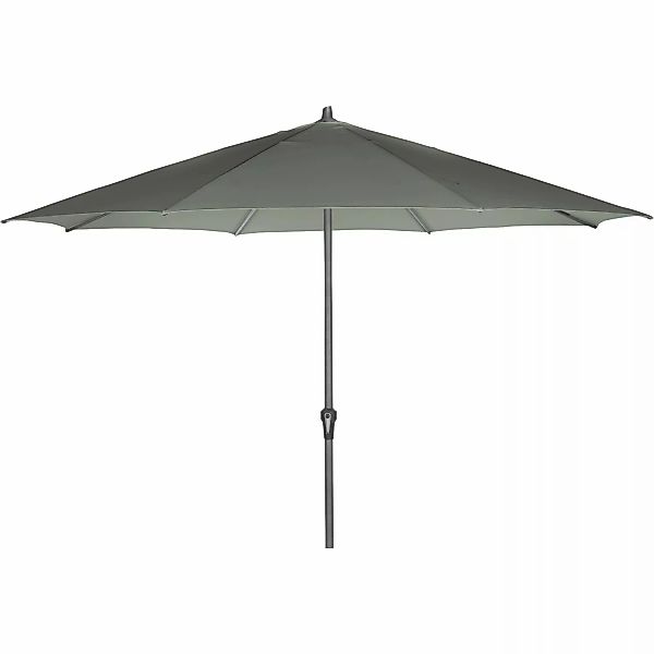 Siena Garden Marktschirm Avio Ø 350 cm Grau mit Kurbelmechanik günstig online kaufen